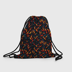 Рюкзак-мешок Оранжевые листочки, цвет: 3D-принт