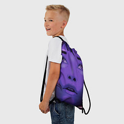 Рюкзак-мешок Девушка в кибер сити, цвет: 3D-принт — фото 2