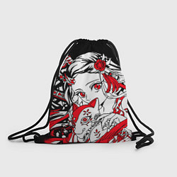 Рюкзак-мешок Клинок рассекающий демонов - незуко комадо, цвет: 3D-принт