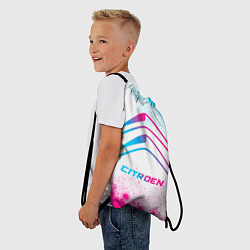 Рюкзак-мешок Citroen neon gradient style, цвет: 3D-принт — фото 2