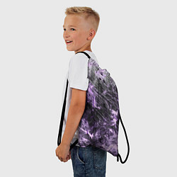 Рюкзак-мешок Текстура - Lilac smoke, цвет: 3D-принт — фото 2