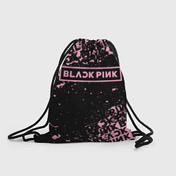 Рюкзак-мешок Блэкпинк - потертости, цвет: 3D-принт