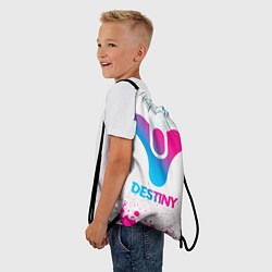 Рюкзак-мешок Destiny neon gradient style, цвет: 3D-принт — фото 2