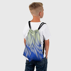 Рюкзак-мешок Лучи - неоновый синий - Хуф и Ся, цвет: 3D-принт — фото 2