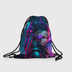 Рюкзак-мешок Девушка уличный боец, цвет: 3D-принт