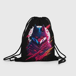 Рюкзак-мешок Волк от нейросети, цвет: 3D-принт