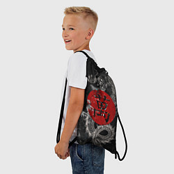 Рюкзак-мешок Dragon - black grunge, цвет: 3D-принт — фото 2
