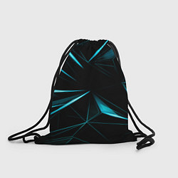 Рюкзак-мешок Light blue hexagon, цвет: 3D-принт
