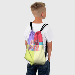 Рюкзак-мешок Блек Пинк - разноцветный, цвет: 3D-принт — фото 2