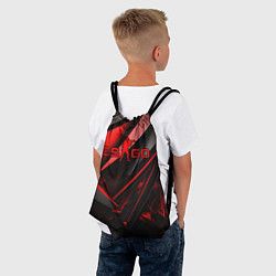 Рюкзак-мешок CS GO black red, цвет: 3D-принт — фото 2