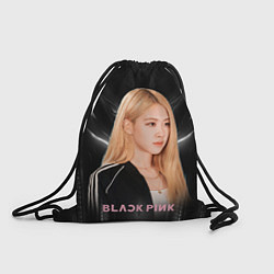 Рюкзак-мешок Rose Blackpink music, цвет: 3D-принт