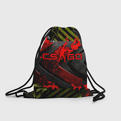 Рюкзак-мешок CS GO red logo, цвет: 3D-принт