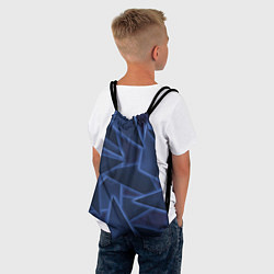 Рюкзак-мешок Треугольники, неон, цвет: 3D-принт — фото 2