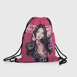 Рюкзак-мешок Blackpink Jisoo art, цвет: 3D-принт