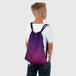 Рюкзак-мешок Малиновый градиент, цвет: 3D-принт — фото 2
