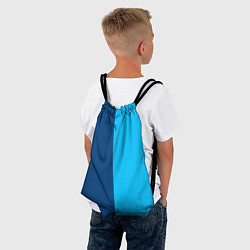 Рюкзак-мешок Двуцветный синий, цвет: 3D-принт — фото 2
