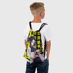 Рюкзак-мешок Шинобу кочо и иероглифы, цвет: 3D-принт — фото 2