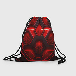 Рюкзак-мешок Red space abstract, цвет: 3D-принт