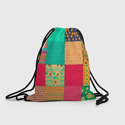 Рюкзак-мешок Кусочки материи, цвет: 3D-принт