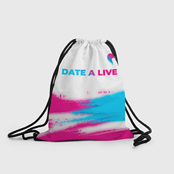 Рюкзак-мешок Date A Live neon gradient style: символ сверху, цвет: 3D-принт