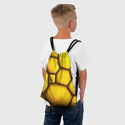 Рюкзак-мешок Желтые объемные плиты, цвет: 3D-принт — фото 2