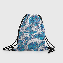 Рюкзак-мешок Sea waves, цвет: 3D-принт