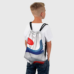 Рюкзак-мешок Абстракция в цветах флага России, цвет: 3D-принт — фото 2