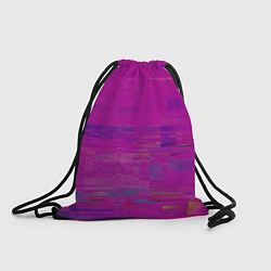 Рюкзак-мешок Фиолетово византийский глитч, цвет: 3D-принт