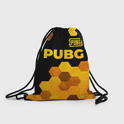 Рюкзак-мешок PUBG - gold gradient: символ сверху, цвет: 3D-принт