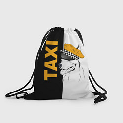 Рюкзак-мешок Собака в кепке таксиста, цвет: 3D-принт