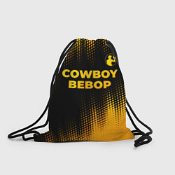Рюкзак-мешок Cowboy Bebop - gold gradient: символ сверху, цвет: 3D-принт