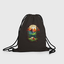 Рюкзак-мешок Алтайские горы, цвет: 3D-принт