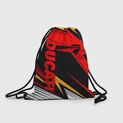 Рюкзак-мешок Ducati - red uniform, цвет: 3D-принт