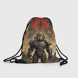 Рюкзак-мешок Воин в силовой броне, цвет: 3D-принт
