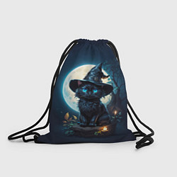 Рюкзак-мешок Кот ведьмы - Хэллоуин, цвет: 3D-принт