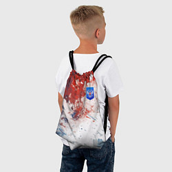 Рюкзак-мешок Краски и герб России, цвет: 3D-принт — фото 2