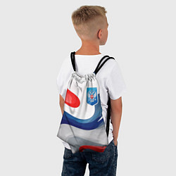 Рюкзак-мешок Герб России триколор, цвет: 3D-принт — фото 2