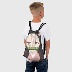 Рюкзак-мешок Клинок рассекающий демонов Нэдзуко, цвет: 3D-принт — фото 2