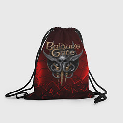 Мешок для обуви Baldurs Gate 3 logo red