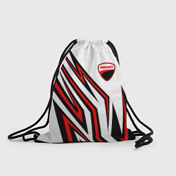 Рюкзак-мешок Ducati - абстрактные линии, цвет: 3D-принт