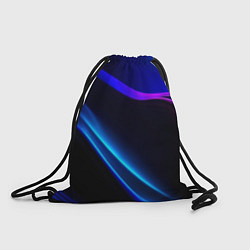 Рюкзак-мешок Синий градиент - нейросеть, цвет: 3D-принт