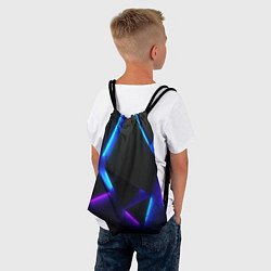 Рюкзак-мешок Неоновые плиты, цвет: 3D-принт — фото 2
