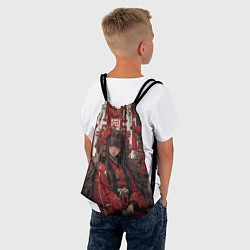 Рюкзак-мешок Девушка в юкате, цвет: 3D-принт — фото 2