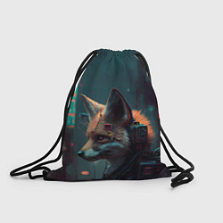 Рюкзак-мешок Кибернетический лис, цвет: 3D-принт