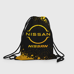 Рюкзак-мешок Nissan - gold gradient, цвет: 3D-принт