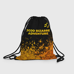 Рюкзак-мешок JoJo Bizarre Adventure - gold gradient: символ све, цвет: 3D-принт