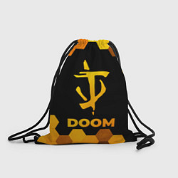 Рюкзак-мешок Doom - gold gradient, цвет: 3D-принт
