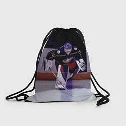 Рюкзак-мешок Sergey Bobrovsky - goalkeeper - Columbus blue jack, цвет: 3D-принт