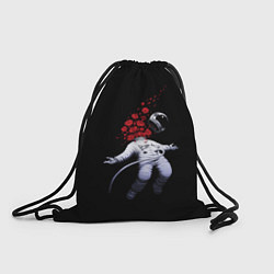 Рюкзак-мешок Скафандр и розы, цвет: 3D-принт