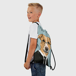 Рюкзак-мешок Офисный пёсик Eva, цвет: 3D-принт — фото 2